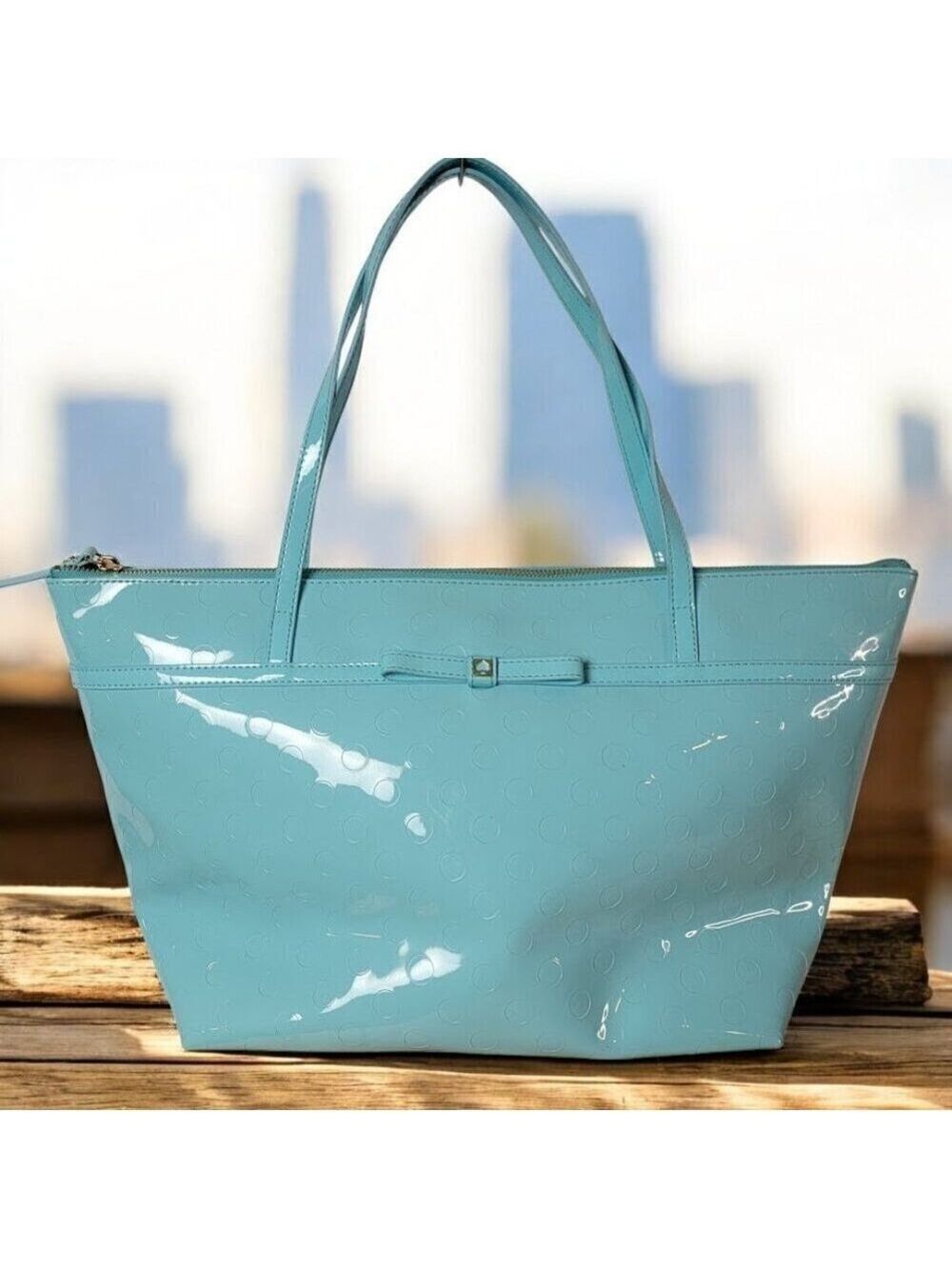 Kate Spade Camilla Teal Blue Tote (think Tiffany's blue) - Great Bag - See notes